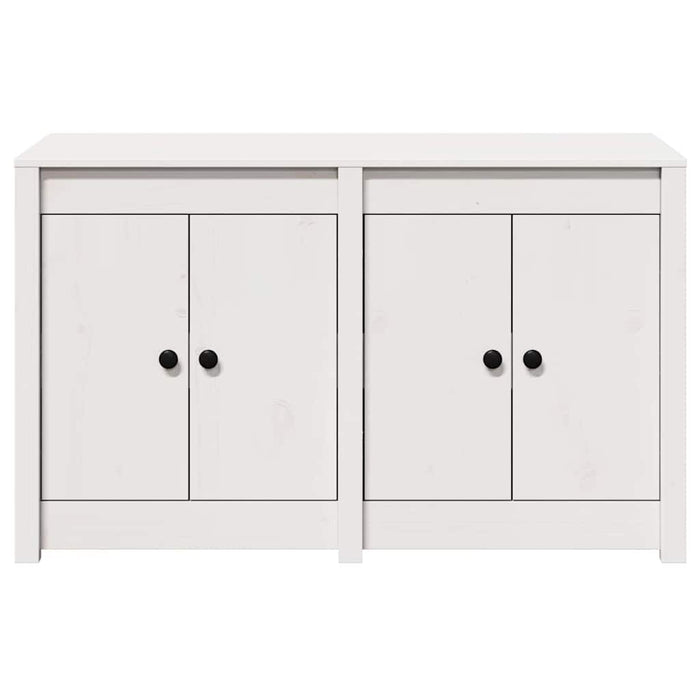 Kitchen Cabinet White 106 X 55 X 64 Cm Solid Pine Wood Nlnonx