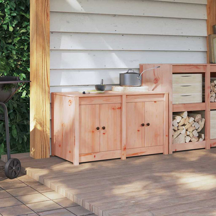 Outdoor Kitchen Cabinet 106X55X64 Cm Solid Wood Douglas Nlnona