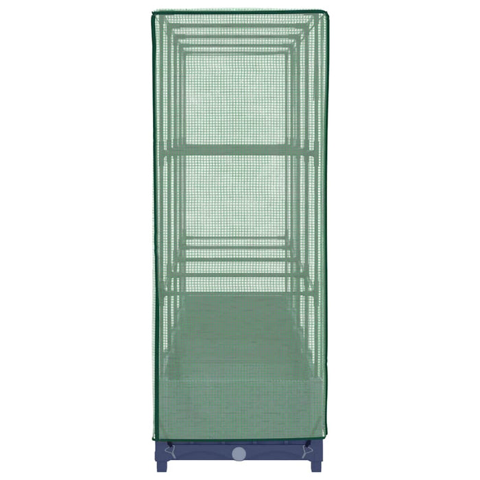 Raised Bed With Greenhouse Cover Rattan Look 160X40X123 Cm Abopnxl