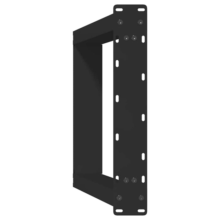 Vidxl Dining Table Legs U-Shaped 2 Pcs Black 60X(72-73) Cm Steel Aboxinn