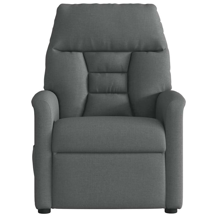 Recliner Chair Dark Grey Fabric Aboppat
