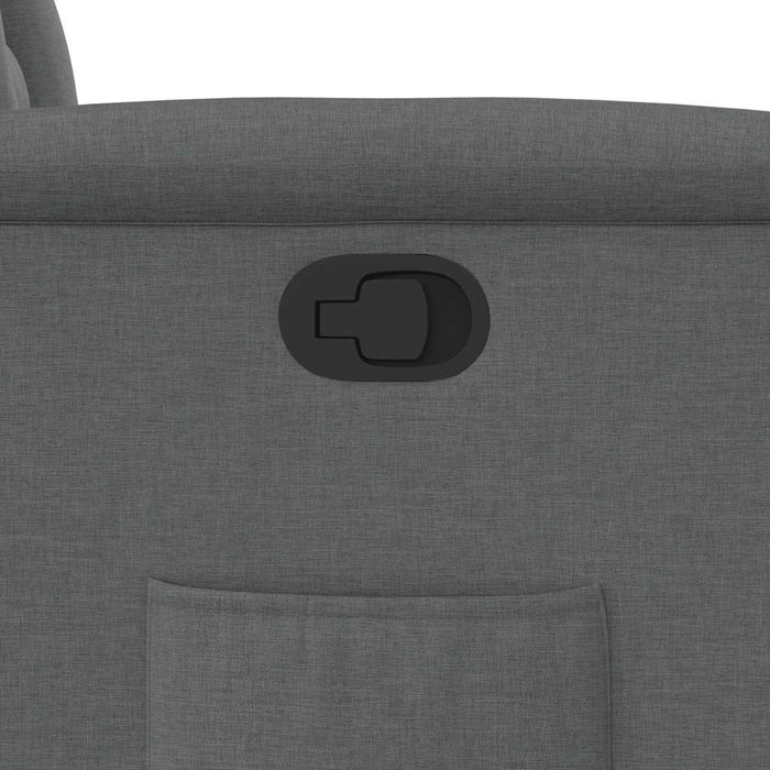 Recliner Chair Dark Grey Fabric Aboppat