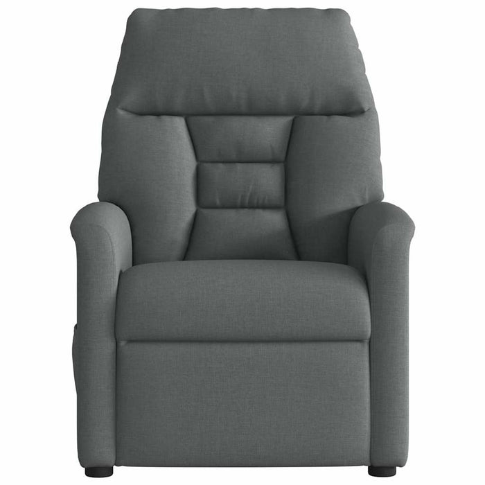 Massage Recliner Chair Dark Grey Fabric Abopppt