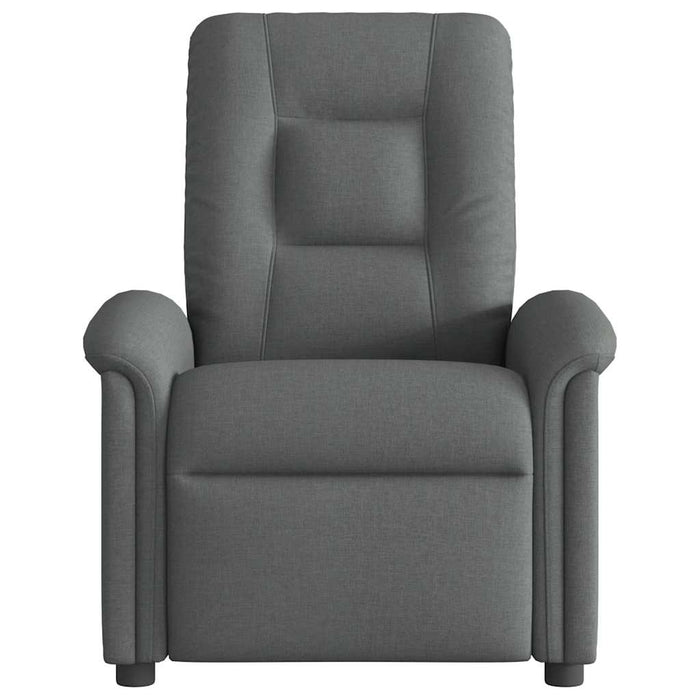 Massage Recliner Chair Dark Grey Fabric Aboplxi