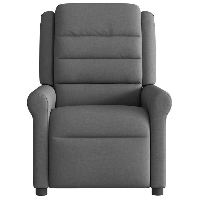 Massage Recliner Chair Dark Grey Fabric Aboplai