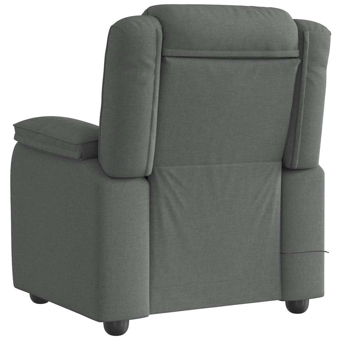 Massage Recliner Chair Dark Grey Fabric Abopioo