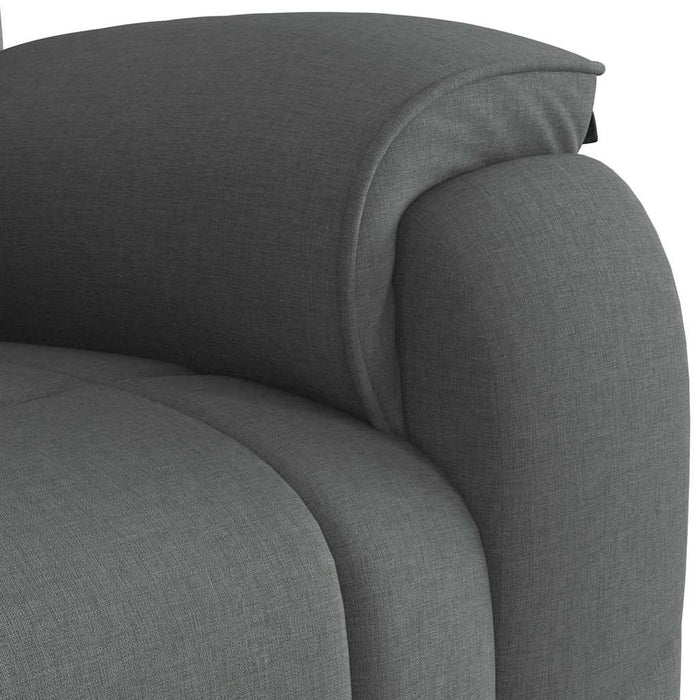 Massage Recliner Chair Dark Grey Fabric Abopioo