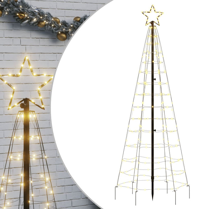 Christmas Tree Light With Spikes 220 Leds Warm White 180 Cm Ttbilao