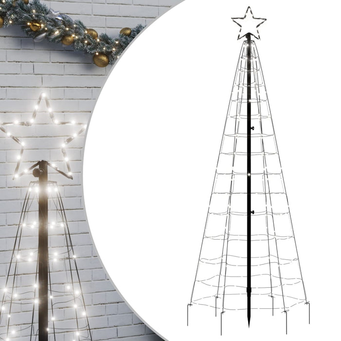Christmas Tree Light With Spikes 220 Leds Cold White 180 Cm Ttbilax