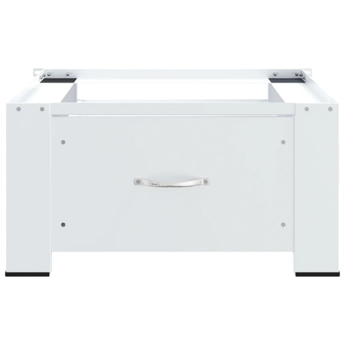 Washing Machine Pedestal With Drawer White Abbknln