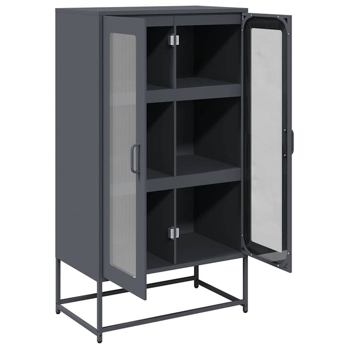 Highboard Anthracite 68X39X123 Cm Steel Npttpn