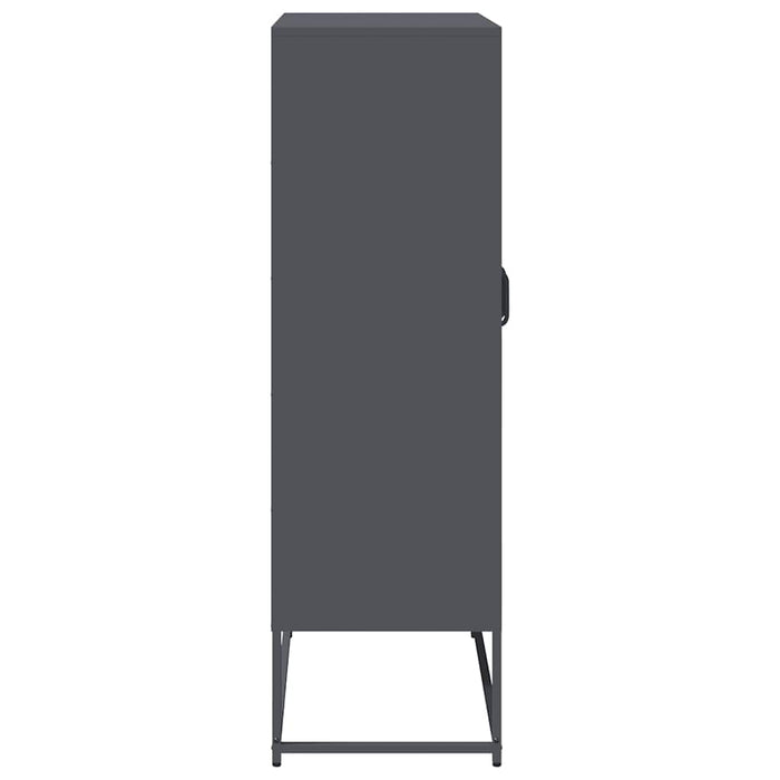 Highboard Anthracite 68X39X123 Cm Steel Npttpn