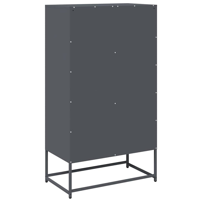 Highboard Anthracite 68X39X123 Cm Steel Npttpn