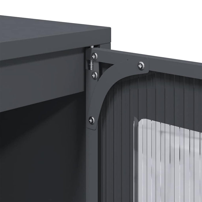 Highboard Anthracite 68X39X123 Cm Steel Npttpn