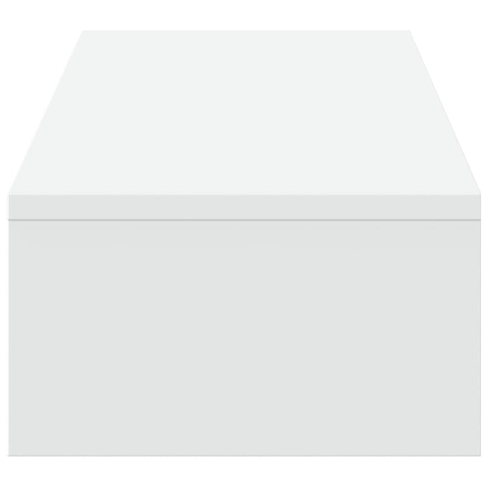 Monitor Stand With Drawers White 100X27X15 Cm Engineered Wood Npalib
