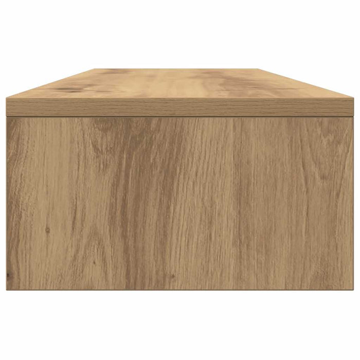 Monitor Stand With Drawers Artisian Oak 100X27X15 Cm Engineered Wood Npalin