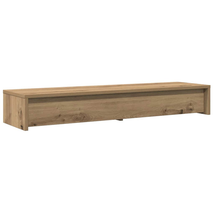 Monitor Stand With Drawers Artisian Oak 100X27X15 Cm Engineered Wood Npalin