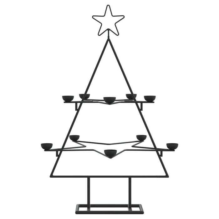 Metal Christmas Tree For Decoration Black 75 Cm Abonklx