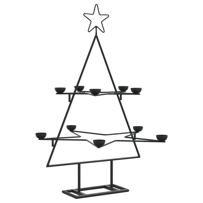 Metal Christmas Tree For Decoration Black 75 Cm Abonklx