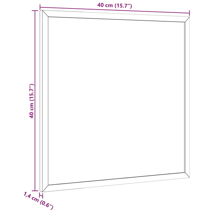 Magnetic Whiteboard With Solid Pine Wood Frame 40X40 Cm Aboiabt