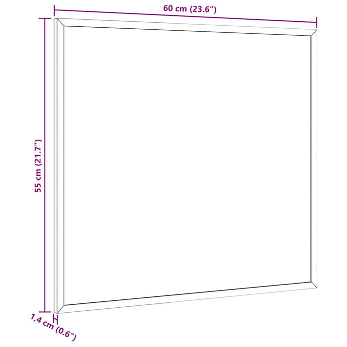 Magnetic Whiteboard With Solid Pine Wood Frame 60X55 Cm Aboiabp