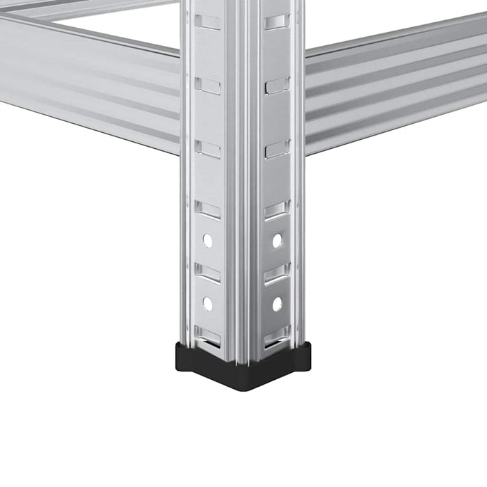 3-Layer Tyre Shelf Silver 110X40X200 Cm Steel Abolkib