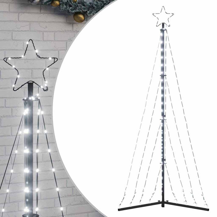Christmas Tree Light 339 Leds Cold White 187 Cm Abolaxk