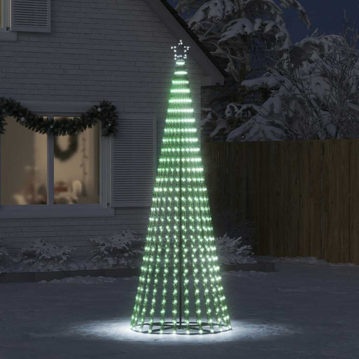 Christmas Tree Light Cone 475 Leds Cold White 250 Cm Abolalx