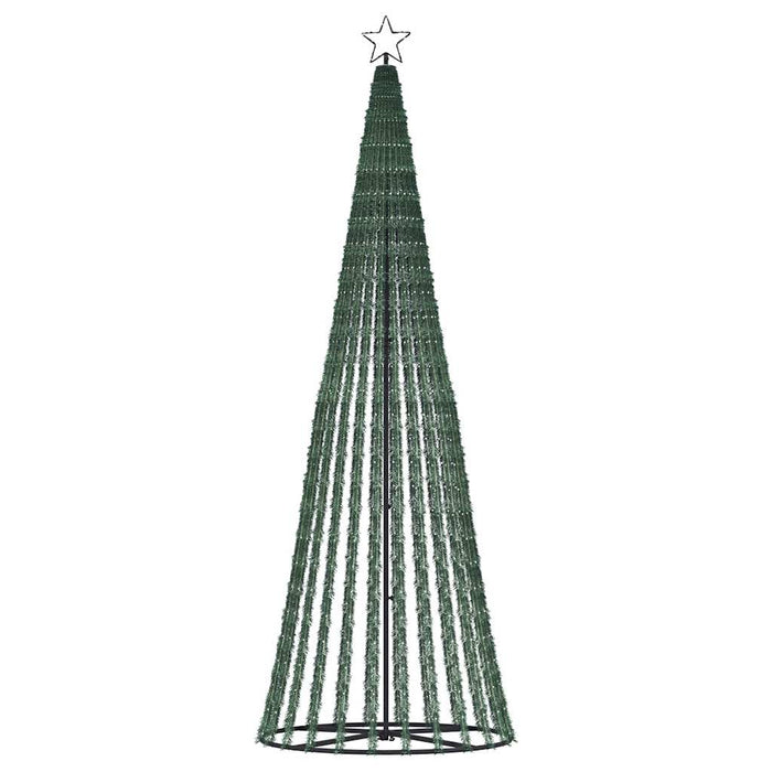 Christmas Tree Light Cone 475 Leds Cold White 250 Cm Abolalx