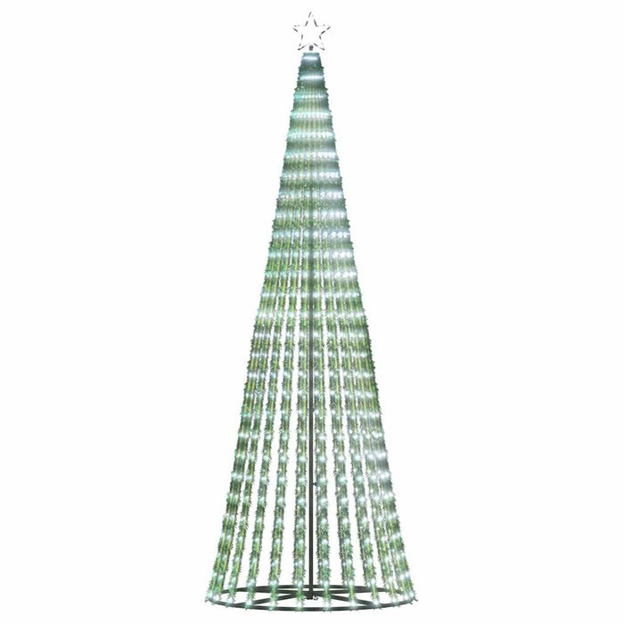 Christmas Tree Light Cone 475 Leds Cold White 250 Cm Abolalx