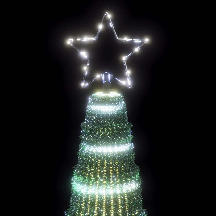 Christmas Tree Light Cone 475 Leds Cold White 250 Cm Abolalx