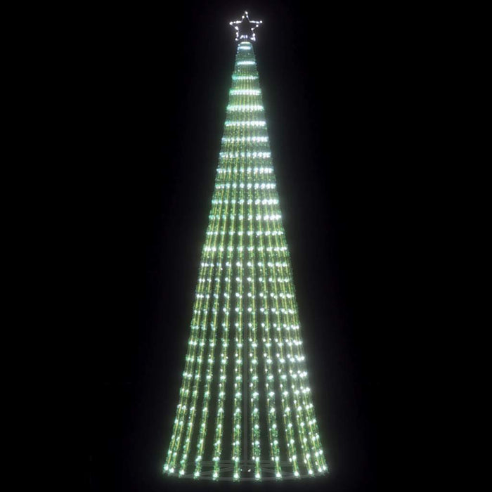 Christmas Tree Light Cone 475 Leds Cold White 250 Cm Abolalx