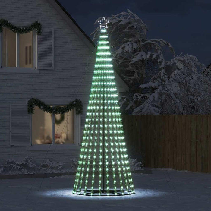 Christmas Tree Light Cone 1028 Leds Cold White 400 Cm Abolala