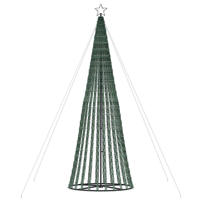Christmas Tree Light Cone 1028 Leds Cold White 400 Cm Abolala