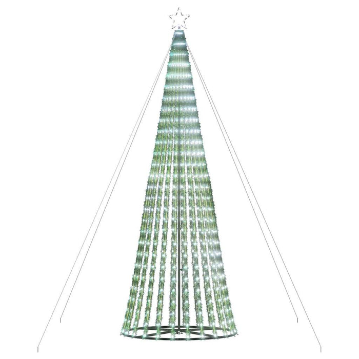 Christmas Tree Light Cone 1028 Leds Cold White 400 Cm Abolala