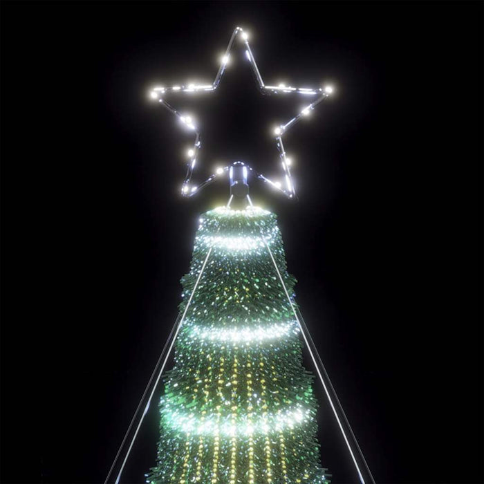 Christmas Tree Light Cone 1028 Leds Cold White 400 Cm Abolala