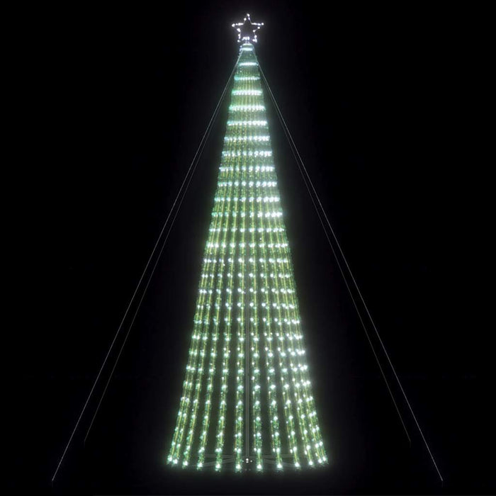 Christmas Tree Light Cone 1028 Leds Cold White 400 Cm Abolala