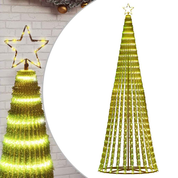 Christmas Tree Light With Spikes 570 Leds Warm White 300 Sm Abolalp