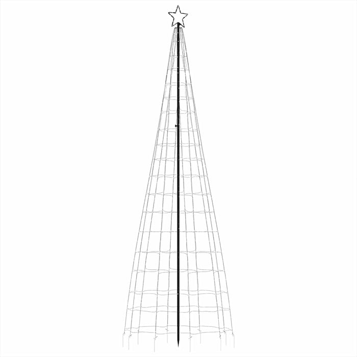 Christmas Tree Light With Spikes 570 Leds Cold White 300 Cm Abolall