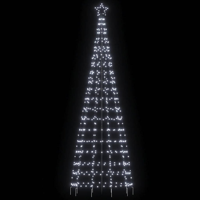 Christmas Tree Light With Spikes 570 Leds Cold White 300 Cm Abolall