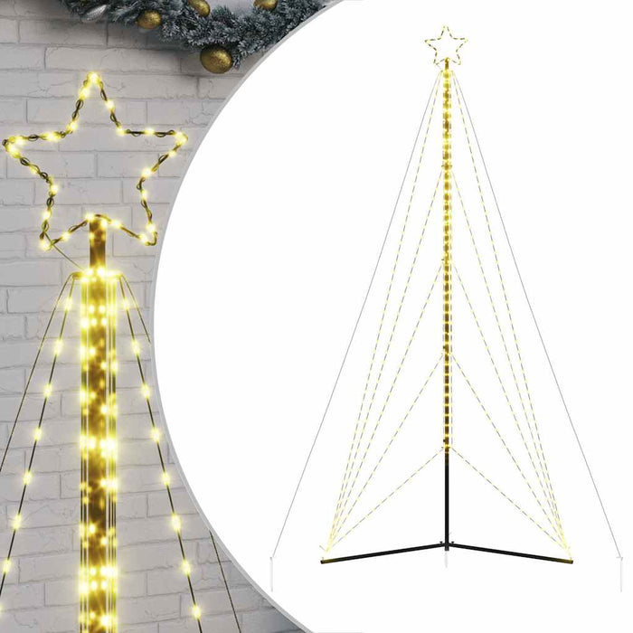 Christmas Tree Light 615 Leds Warm White 404.5 Cm Abolait