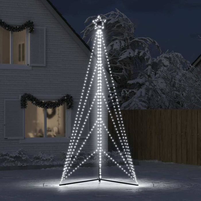 Christmas Tree Light 615 Leds Cold White 404.5 Cm Abolaia