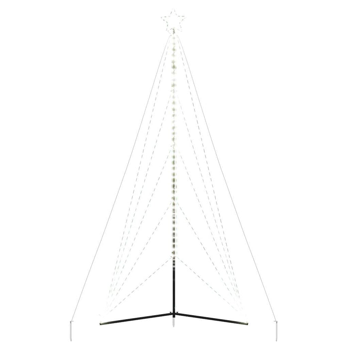Christmas Tree Light 615 Leds Cold White 404.5 Cm Abolaia