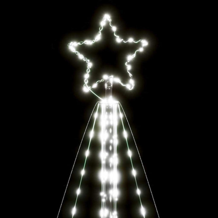 Christmas Tree Light 615 Leds Cold White 404.5 Cm Abolaia