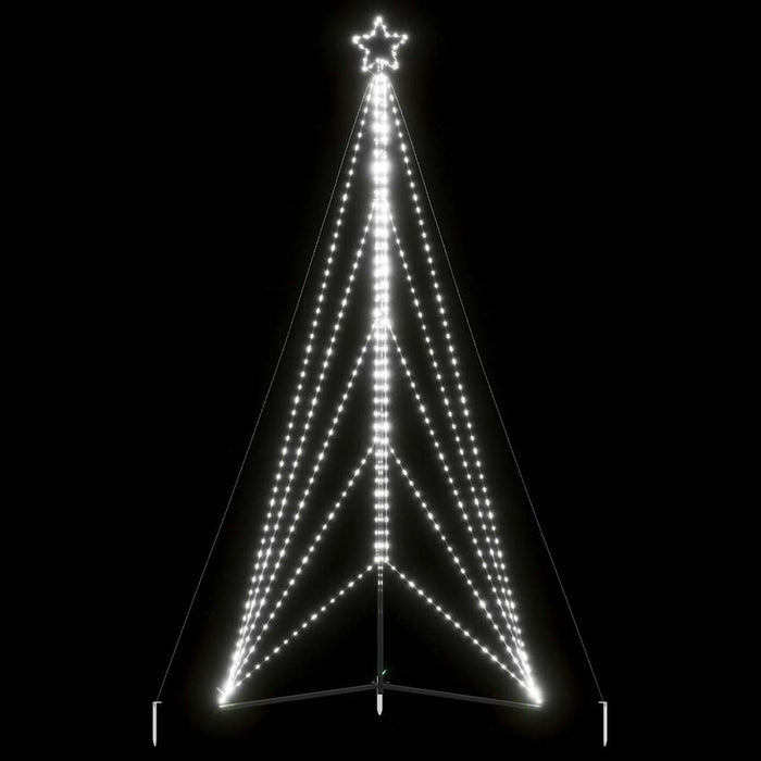Christmas Tree Light 615 Leds Cold White 404.5 Cm Abolaia
