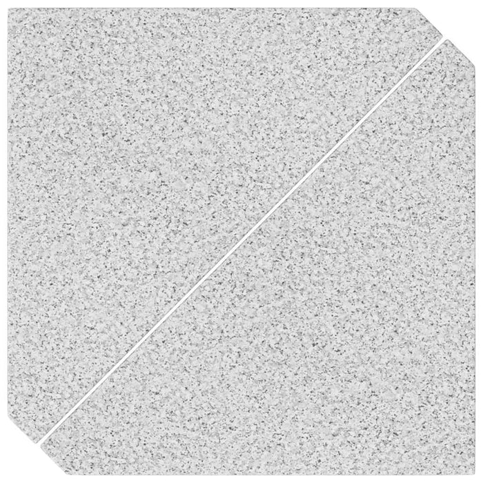 Umbrella Weight Plates 2 Pcs Grey Granite Triangular 14 Kg Aobbbbx