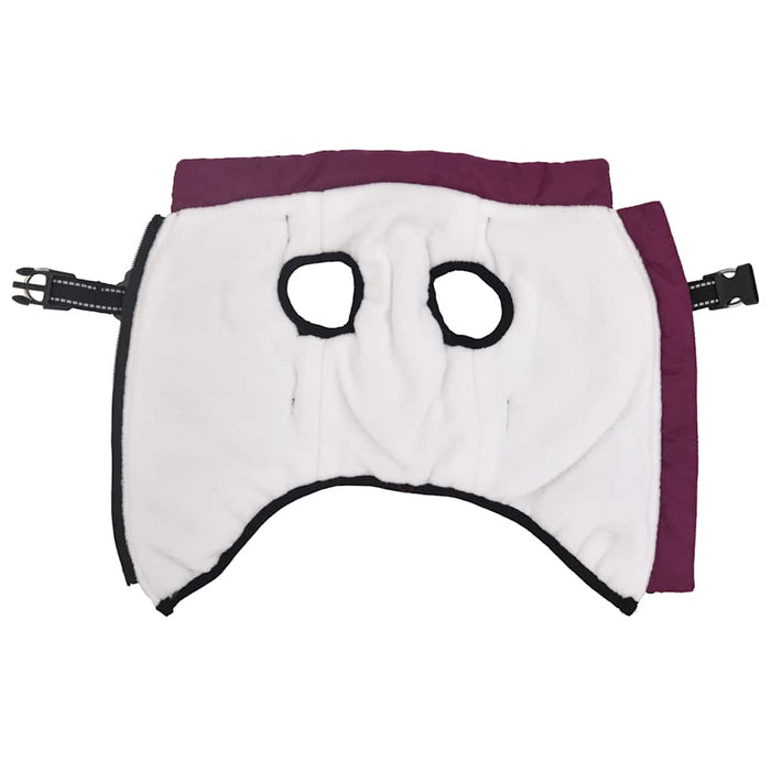 Dog Coat With Harness Waterproof Reflective Purple S Abokkbo