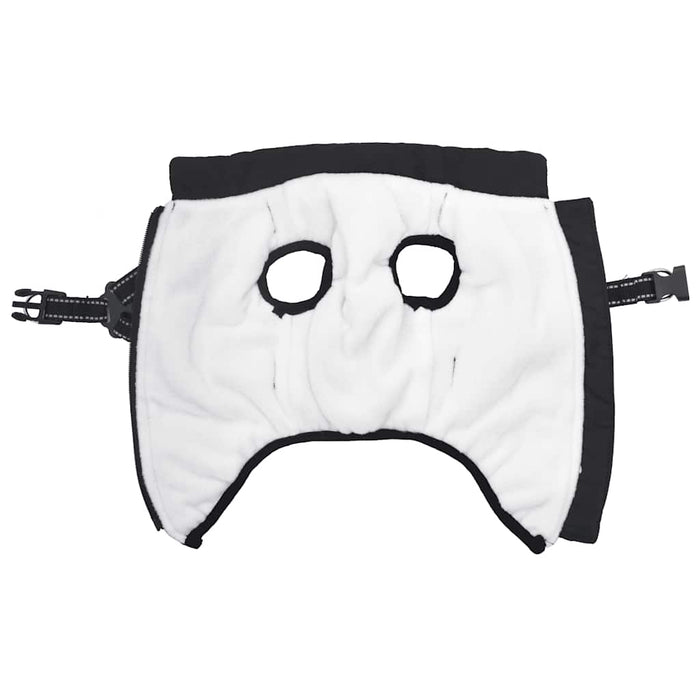 Dog Coat With Harness Waterproof Reflective Black S Abokkbi