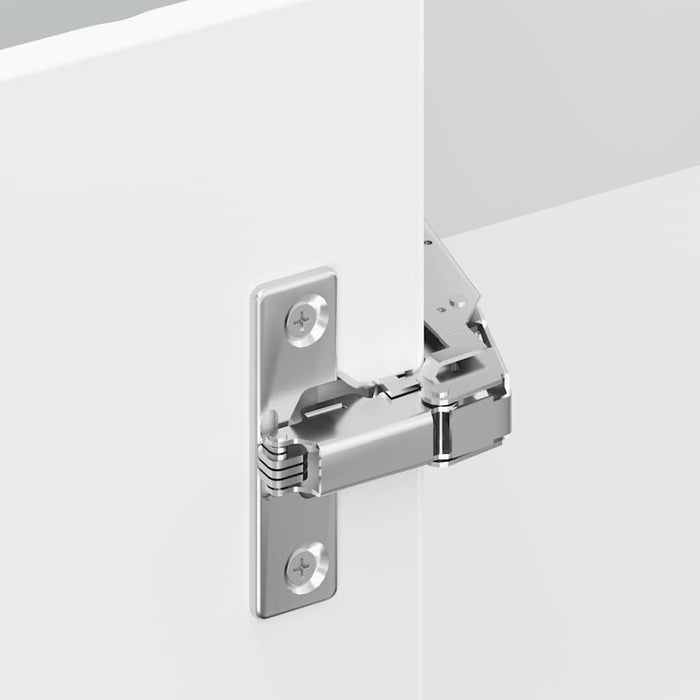 Kitchen Corner Base Cabinet Kalmar Glossy Look White Engineered Wood Nptpbk