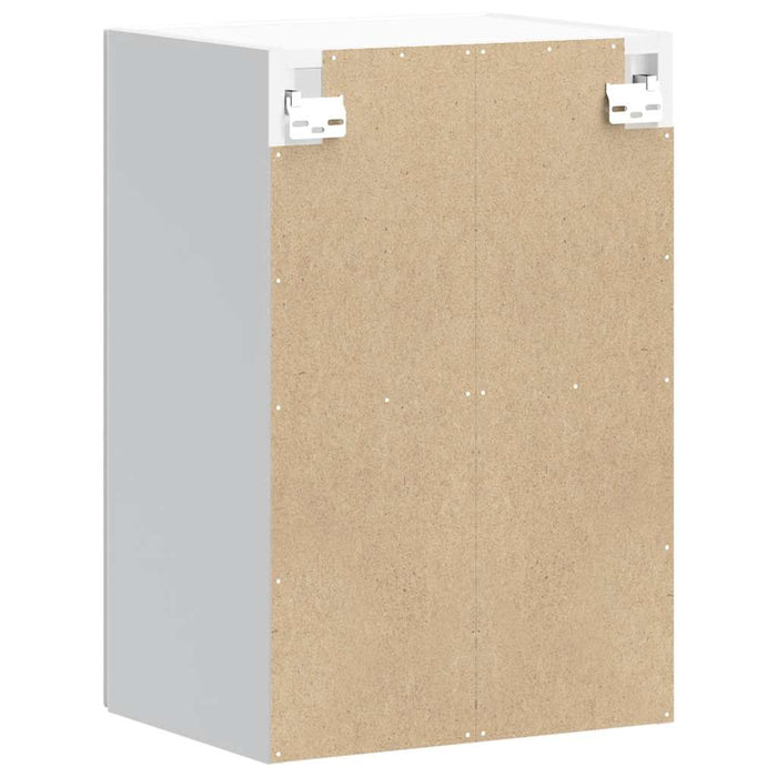 Kitchen Wall Cabinet With Glass Door Kalmar Glossy Look White Engineered Wood Nptpxk